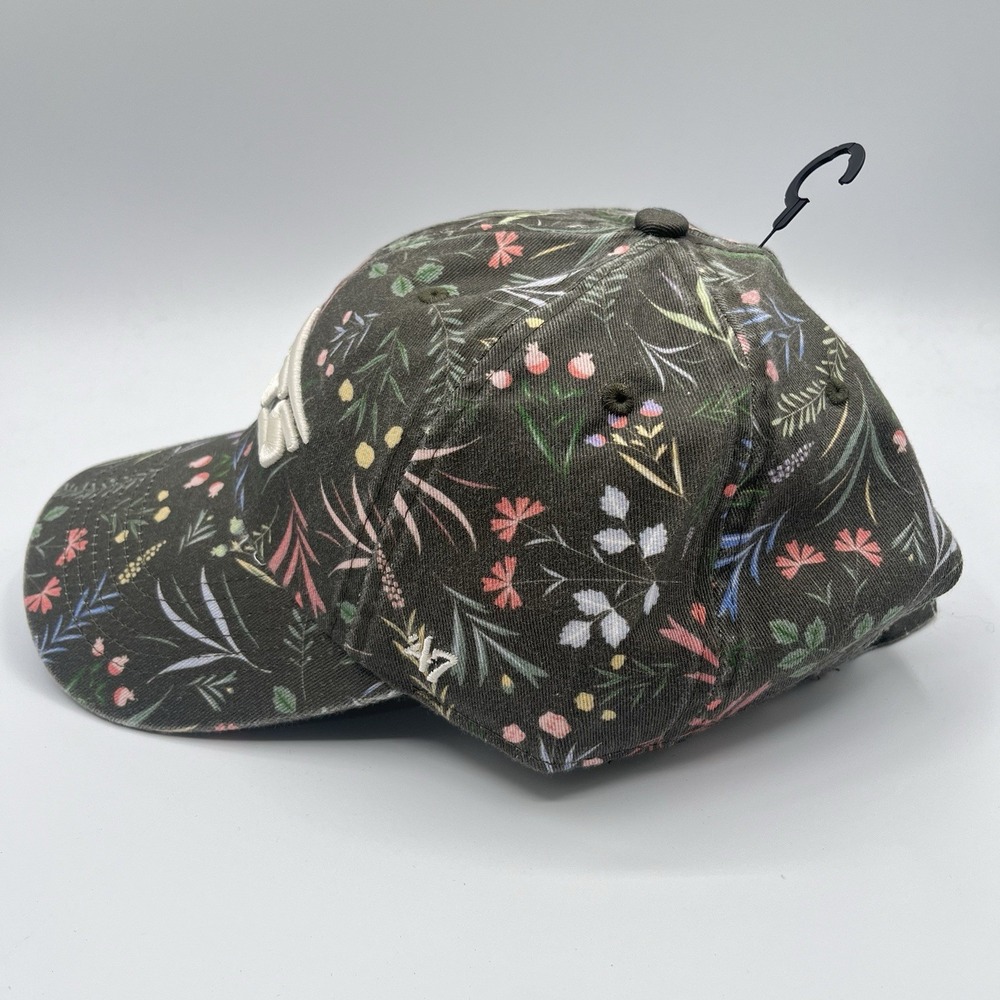 New York‎ Jets 47 Brand Hat Cap Strap Back Womens Clean Up NFL Floral NEW - Picture 3 of 8